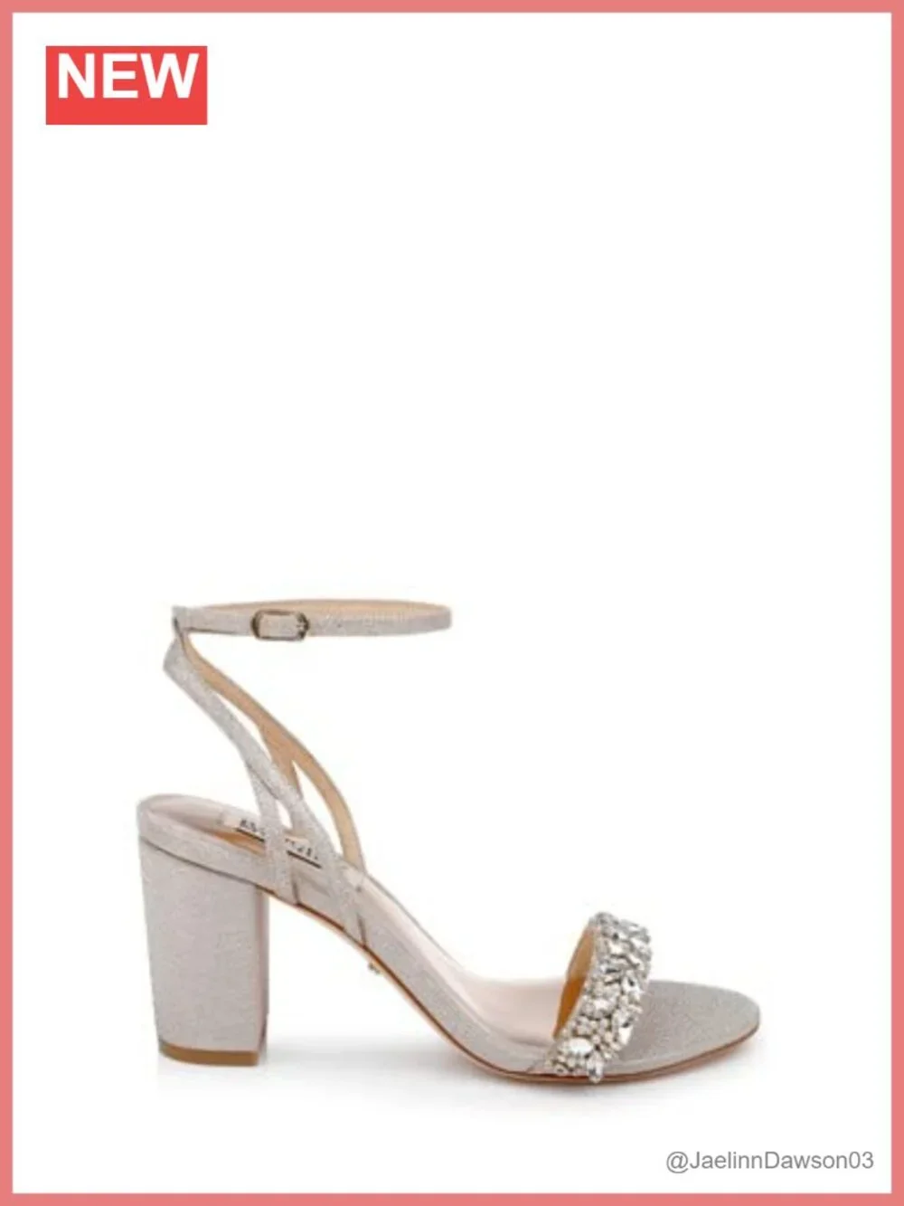 Badgley Mischka Nadine Heeled Sandal Women's Block Heel Evening Wedding